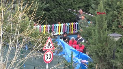 İstanbul- Kaza Kırım Ekibi, Çekmeköy'de Düşen Helikopter Enkazında İncelemelere Başladı