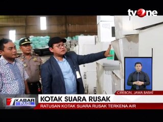 Ratusan Kotak Suara di Gudang KPU Rusak Terkena Air