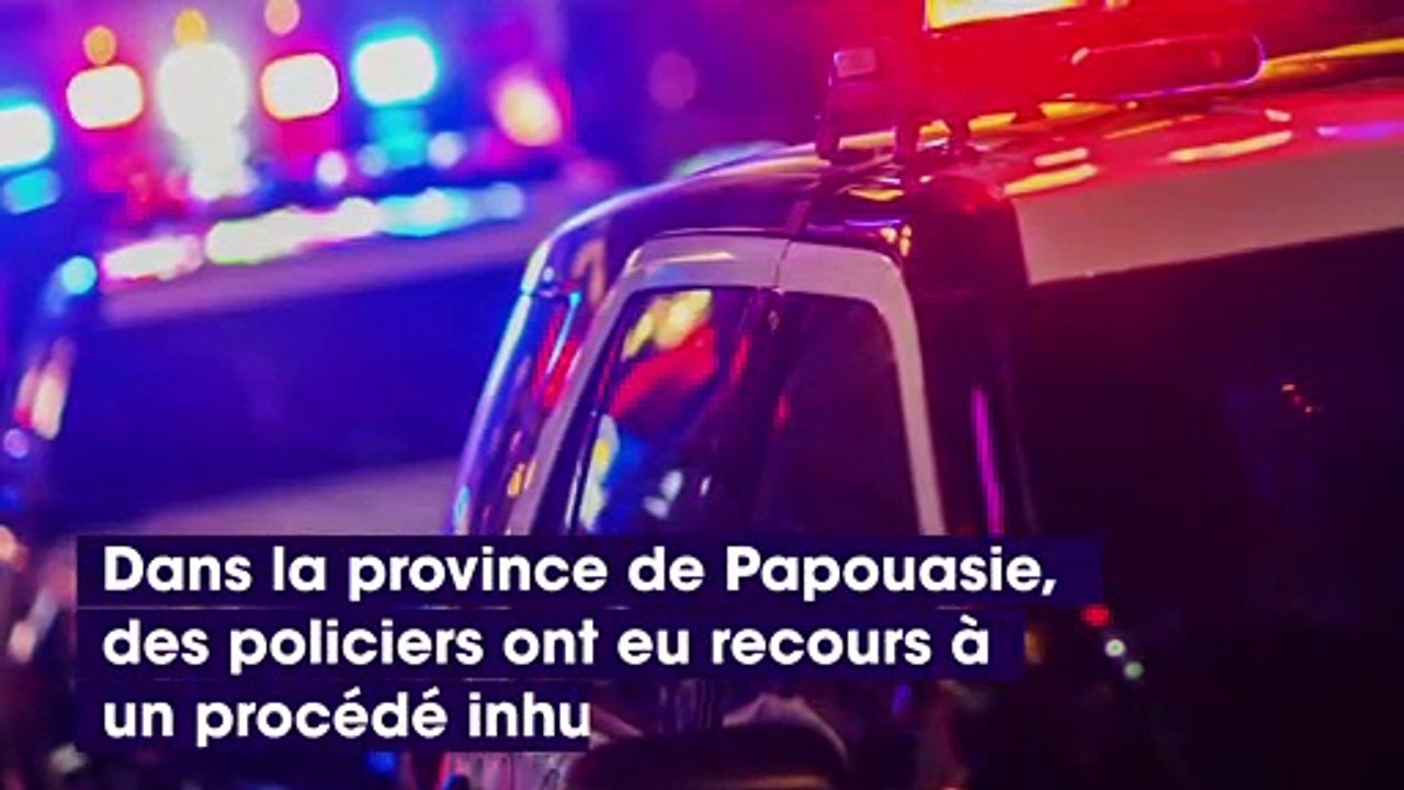 Indonésie : la police enroule un serpent autour d'un suspect pour le pousser aux aveux