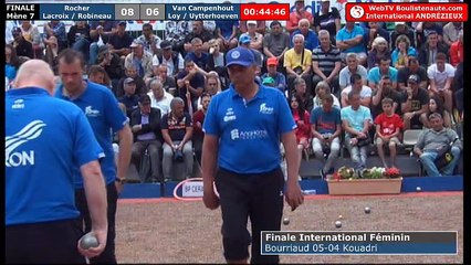 International à pétanque d'Andrézieux-Bouthéon 2018 : Finale ROCHER vs LOY