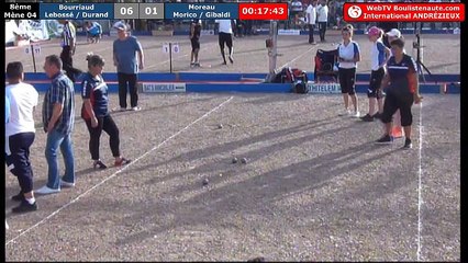 International à pétanque d'Andrézieux-Bouthéon 2018 : 8e BOURRIAUD vs MORICO