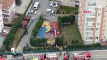Çekmeköy'de Kaza Kırım Ekibinin Çalışması Havadan Görüntülendi