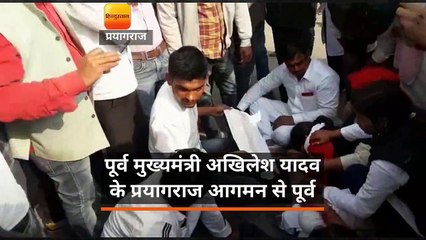 सांसद धर्मेंद्र यादव का लाठीचार्ज में सिर फूटा, बवाल