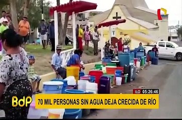 Moquegua: más de 70 mil personas sin agua potable por crecida de río Osmore
