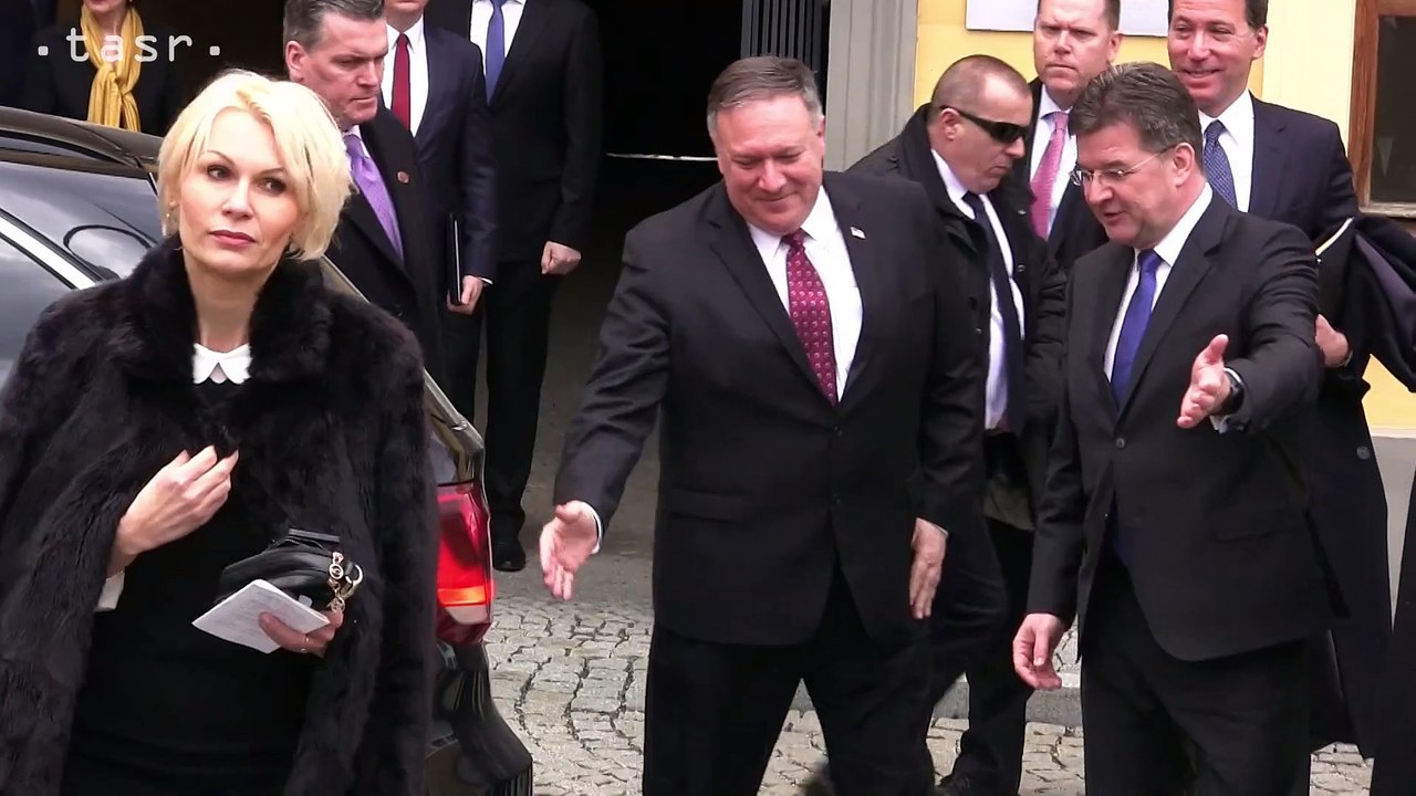 Minister zahraničných vecí Miroslav Lajčák privítal amerického partnera Mikea Pompea