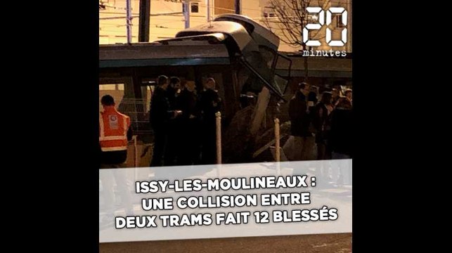 Issy-les-Moulineaux: Une collision entre deux trams fait douze blessés dont un grave