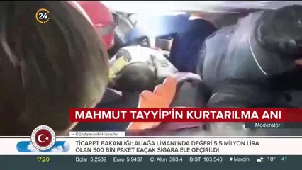 Mahmut Tayyip'in kurtarılma anı