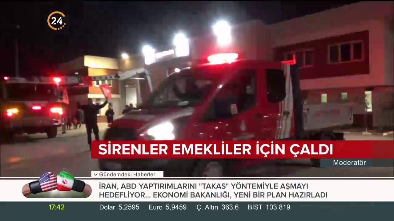 Sirenler emekliler için çaldı