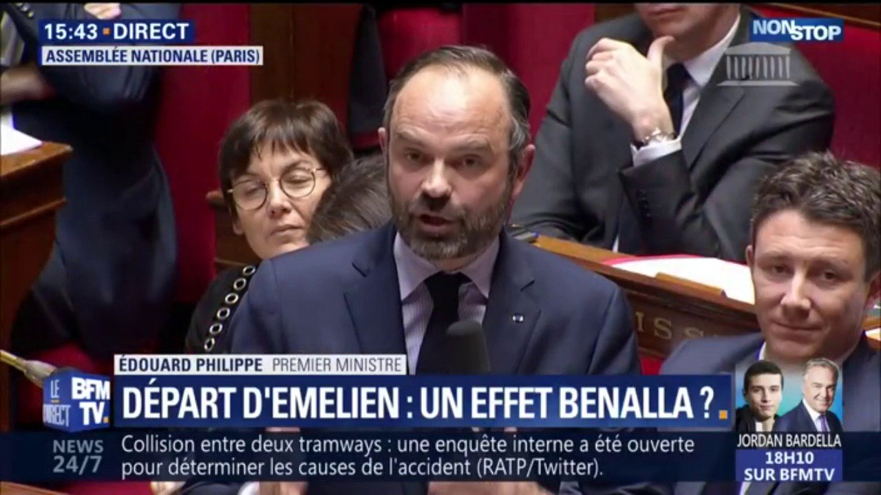 Édouard Philippe sur l'affaire Benalla: Si la justice "détermine que des actes illégaux ont été commis, elle prononcera des sanctions et je n'ai aucun problème avec ça"