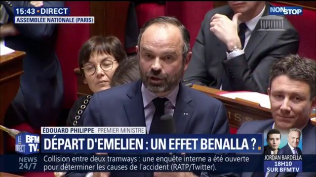 Édouard Philippe sur l'affaire Benalla: Si la justice détermine que des actes illégaux ont été commis, elle prononcera des sanctions et je n'ai aucun problème avec ça