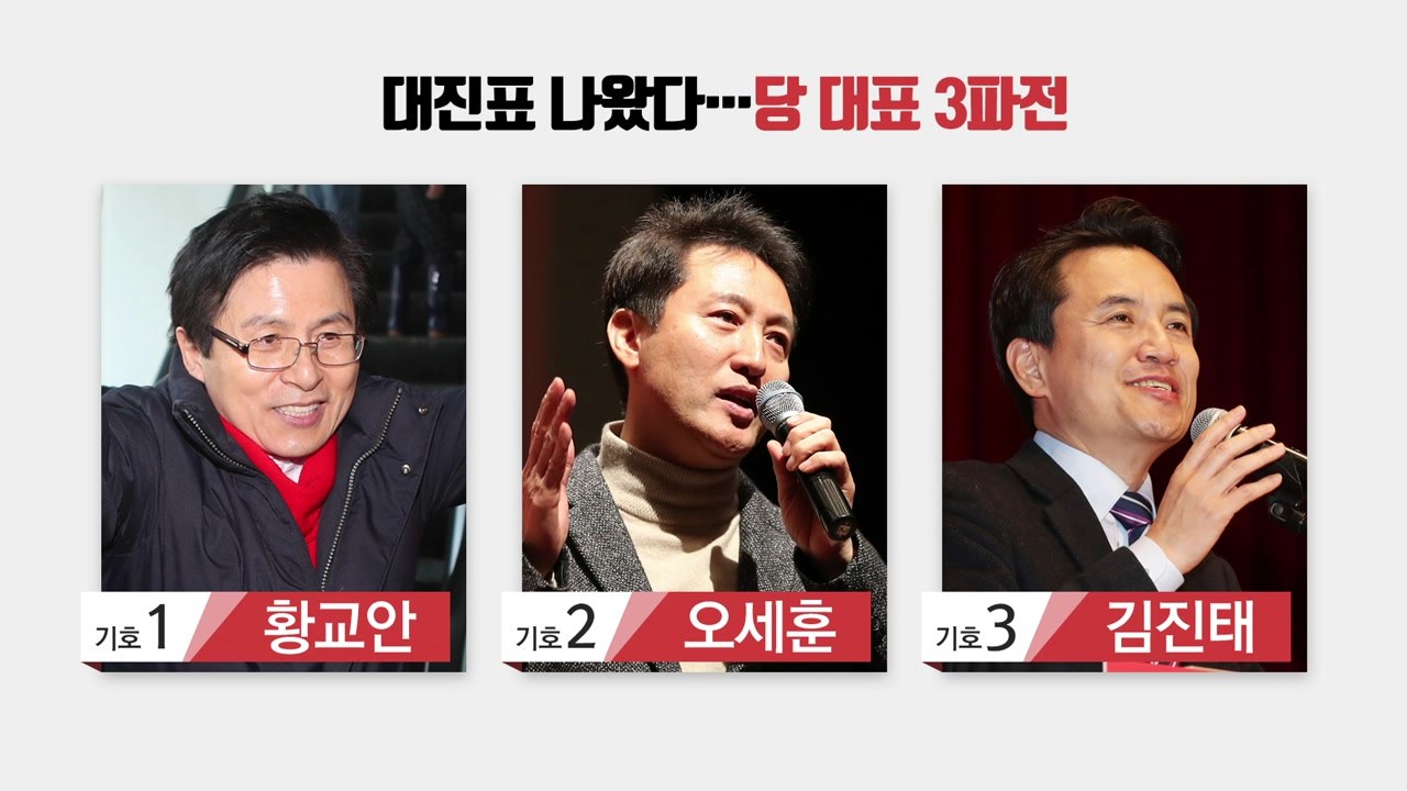 한국당 당권 레이스 공식 돌입...3파전 압축 / YTN
