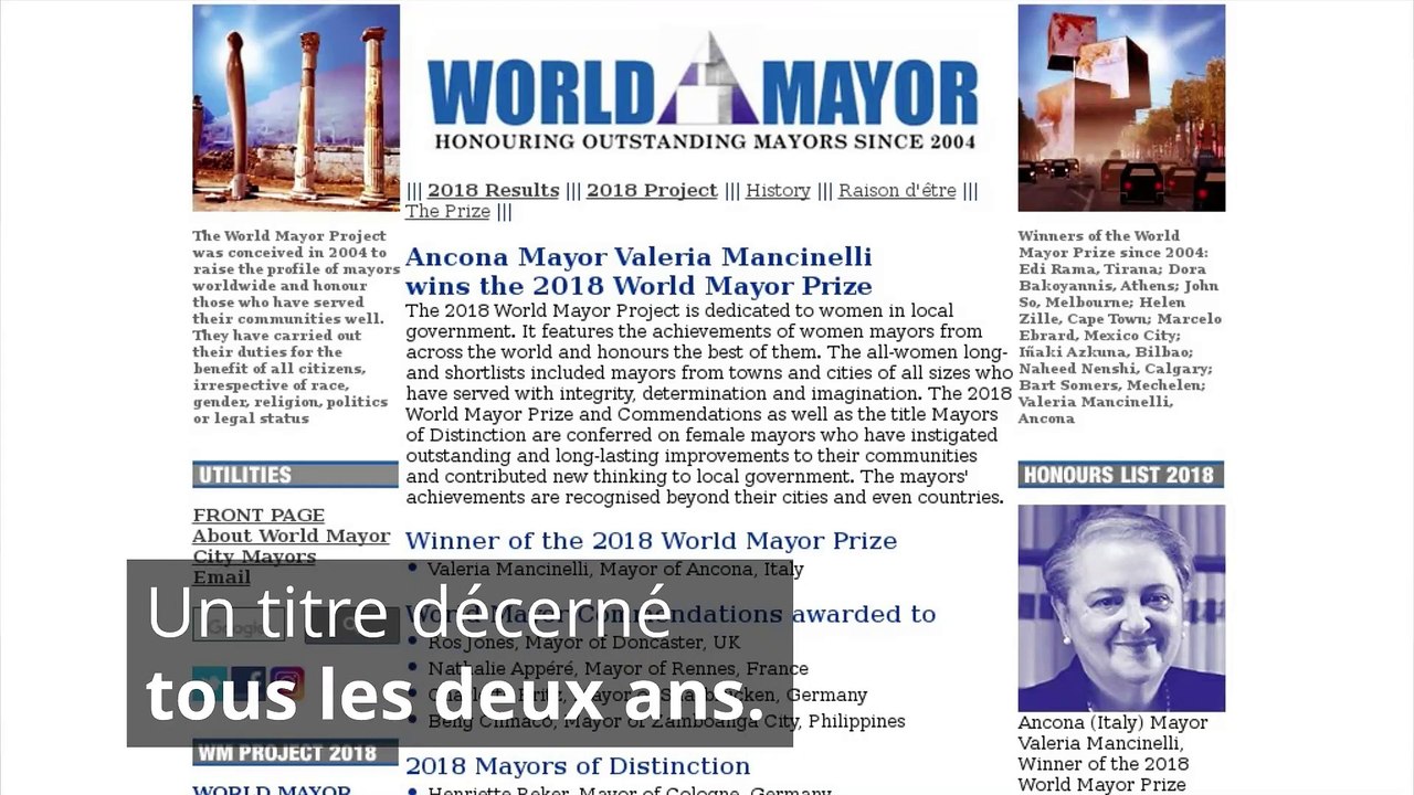 Meilleure maire du monde : une Française sur le podium !
