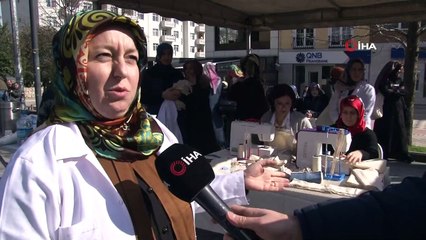 Kocaeli’de kadınlar 10 bin bez torba üretmek için meydanda buluştu