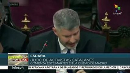 Inicia juicio contra independentistas catalanes en España