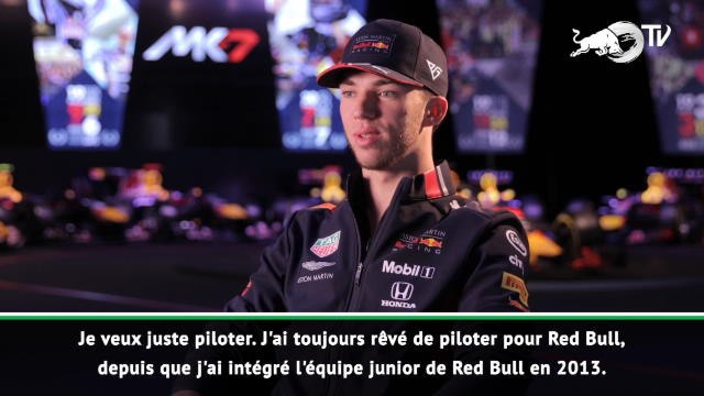 Red Bull - Gasly : J'ai hâte de débuter la saison