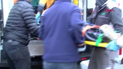 Motokurye Siparişi Yetiştirmek İsterken Kaza Yapıp Yaralandı