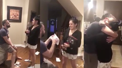 Girl Surprises Stepdad With Adoption Papers