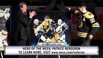 VA Hero Of The Week: Patrice Bergeron Shines During Milestone Week