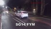SG14FYM - Overtaking on right hand side of traffic island - Springfield Road, Aberdeen