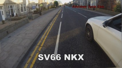 SV66NKX - Close pass - Great Western Road, Aberdeen