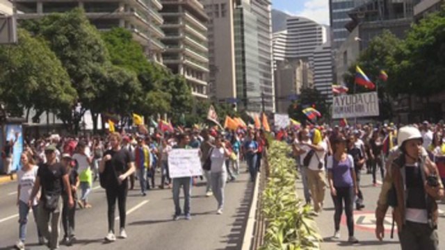 Chavismo y oposición miden fuerzas con movilizaciones en Caracas