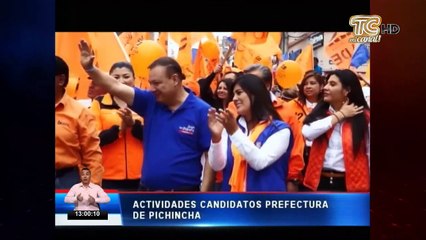 Actividades de candidatos a prefectura de Pichincha