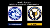 HCVJ-HC Villars 3-0 (1-0, 1-0, 1-0)