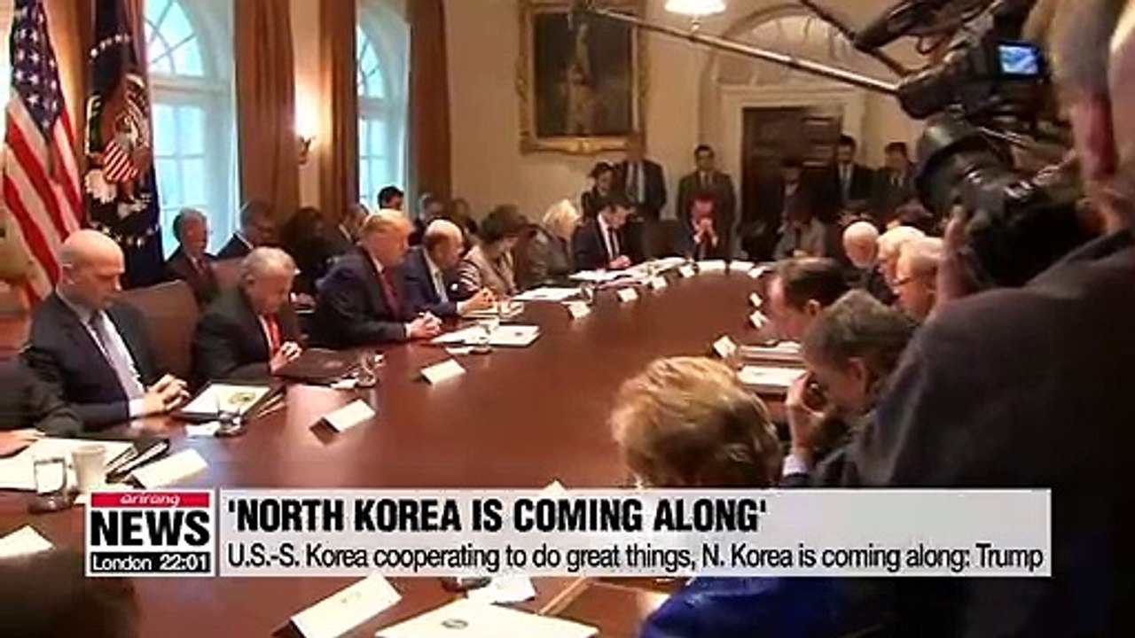 U.S.-S. Korea cooperating to do great things, N. Korea is coming along: Trump