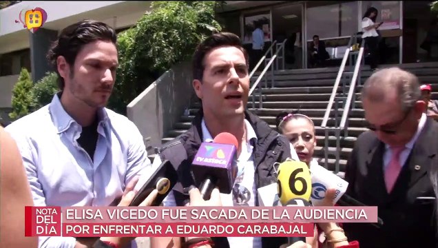 Elisa Vicedo y Eduardo Carabajal se encontraron en los juzgados y ella ¡le gritó violador!