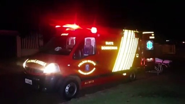 Jovem é socorrido após sofrer queimaduras com óleo quente