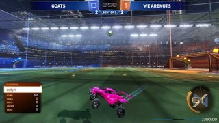AyyJayy picks up the ball to drive it home after an awesome team play