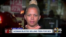 Valley woman busted for selling teen for sex