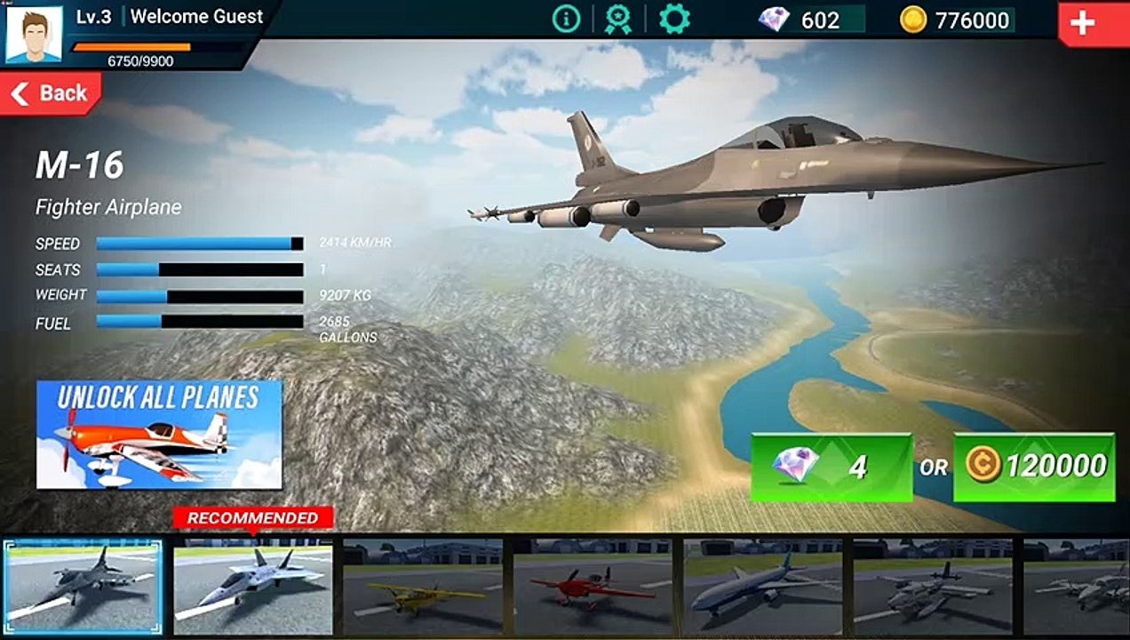 Flight Simulator 2019 - Free Flying Airplane Simulation "Fighter Airplane" Android Gameplay FHD #3