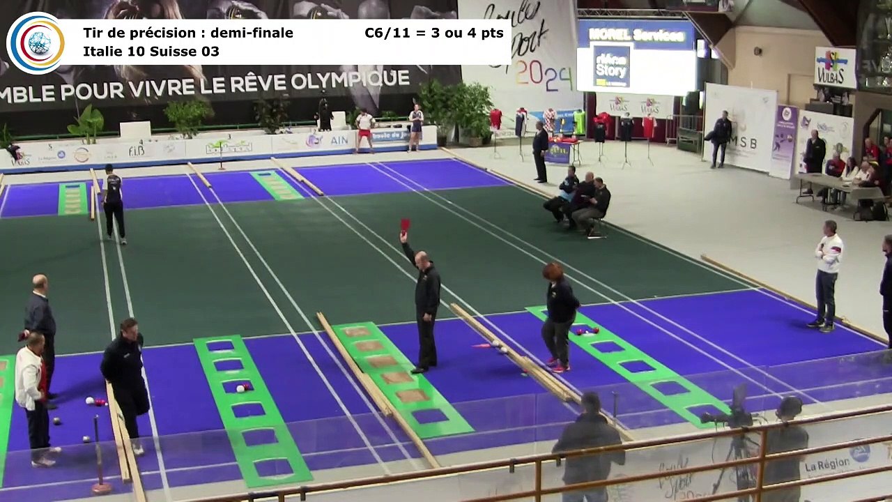 Première demi-finale, tir de précision, première Coupe du Monde Mixte de tirs sportifs, Saint-Vulbas 2019