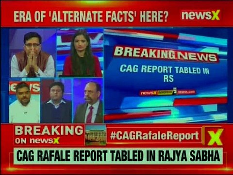 CAG report tabled in Rajya Sabha, Congress stages protest outside in Parliament