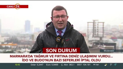Marmara'da yağmur ve fırtına
