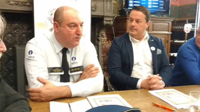 Carnaval de Binche 2019 les mesures de sécurite par laurent raspe, chef de la zone de police de Binche Anderlues