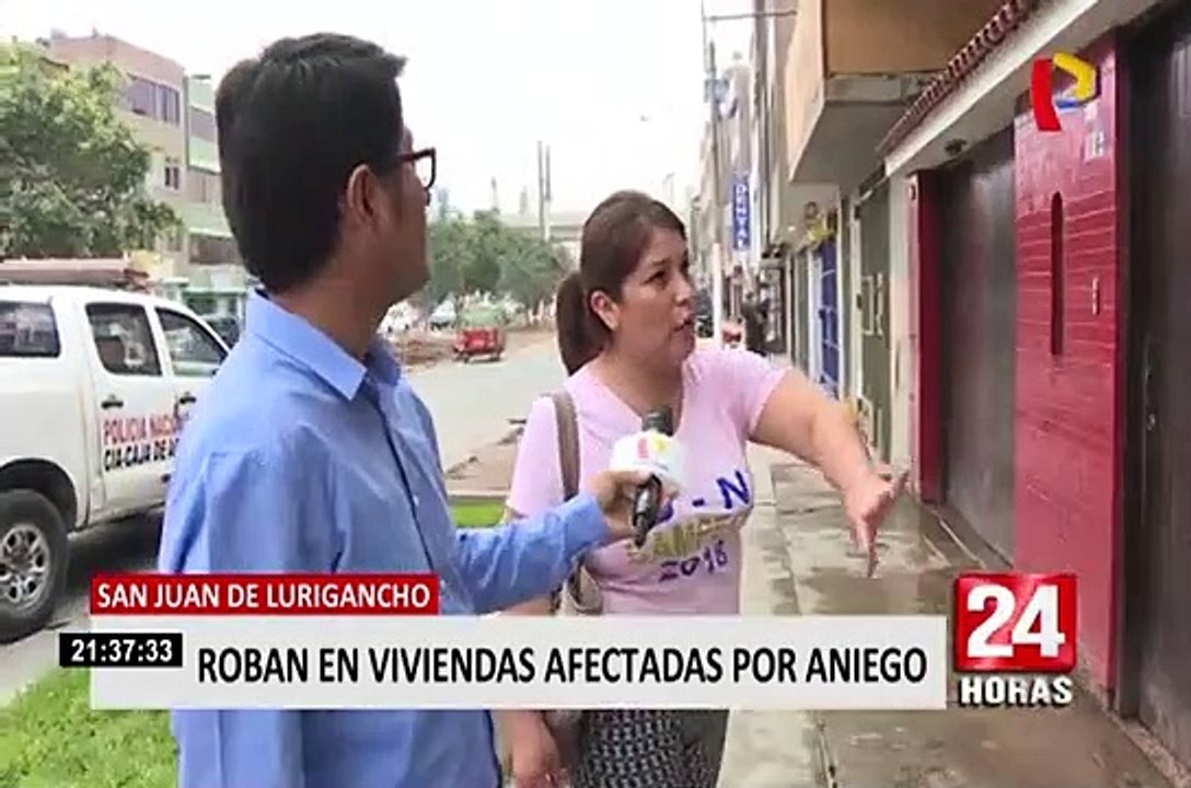SJL: vecinos de viviendas afectadas por aniego exigen mayor seguridad