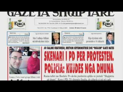Ora juaj, Shtypi i ditës: Skenari i PD për protestën, Policia: Kujdes nga dhuna