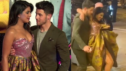 Watch: Nick Jonas sweeps wife Priyanka Chopra off her feet