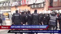 Gaziantep’te HDP’lilerin yürüyüşüne polis izin vermedi