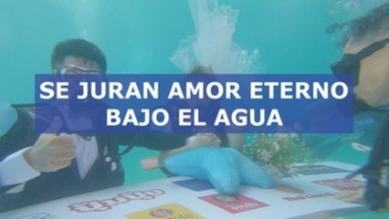 19 parejas se dan el 'sí, quiero' bajo el agua en Tailandia