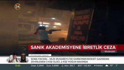 Sanık akademisyene ibretlik ceza