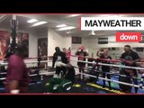 Floyd Mayweather Sr. sparred in his eponymous boxing club - and got floored | SWNS TV