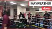 Floyd Mayweather Sr. sparred in his eponymous boxing club - and got floored | SWNS TV