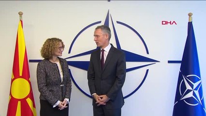 Dha Dış - Stoltenberg, Kuzey Makedonya Savunma Bakanı Radmila Şekerinska'yı Karşıladı