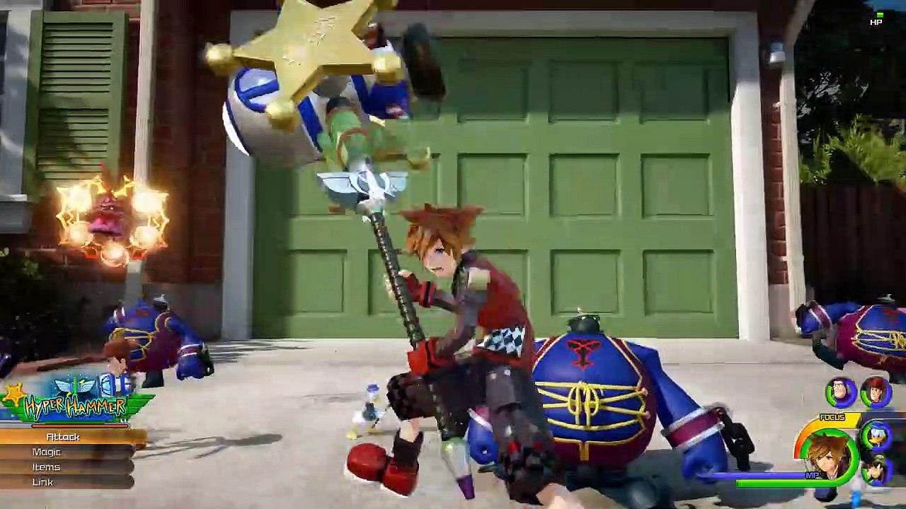 KINGDOM HEARTS III – Gameplay Keyblades, Attraction, mini jeux, interface !