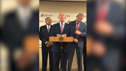 NYPD Commissioner Gives Statement On Police Detective Killed By Friendly Fire In Queens