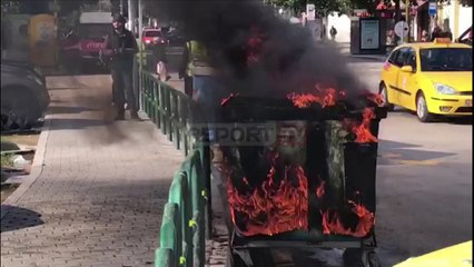 Report Tv-Tiranë/ Zjarr në zonën e Pazarit të Ri