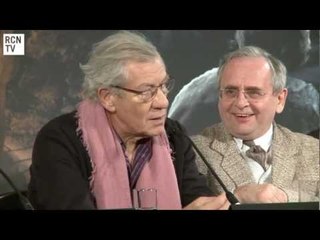 Ian McKellen Interview - Dwarf Filming Fun - The Hobbit An Unexpected Journey